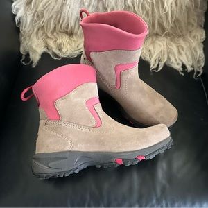 LL Bean Pull On Suede Ankle Boots